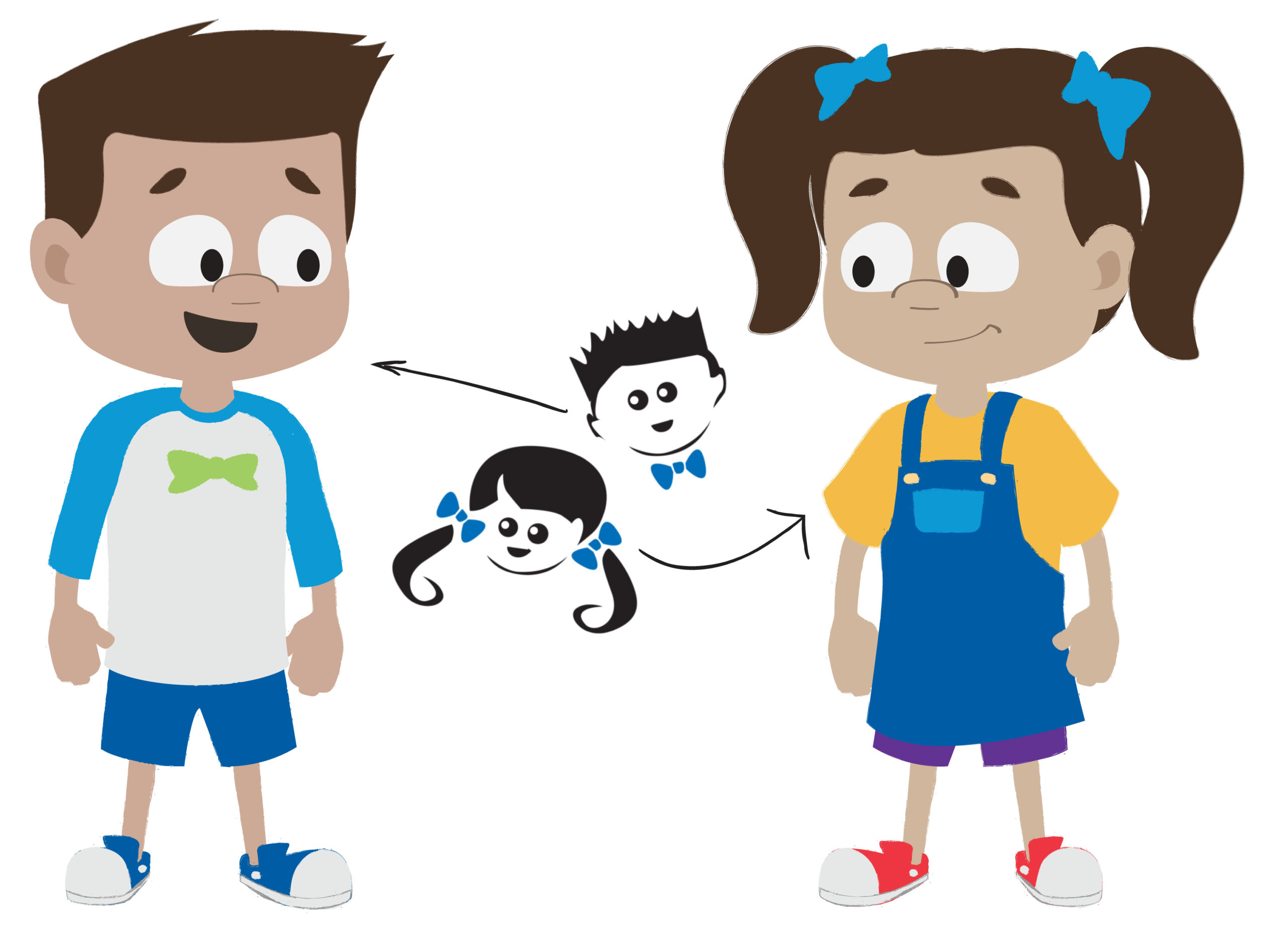 Pigtails & Crewcuts Book - Character design